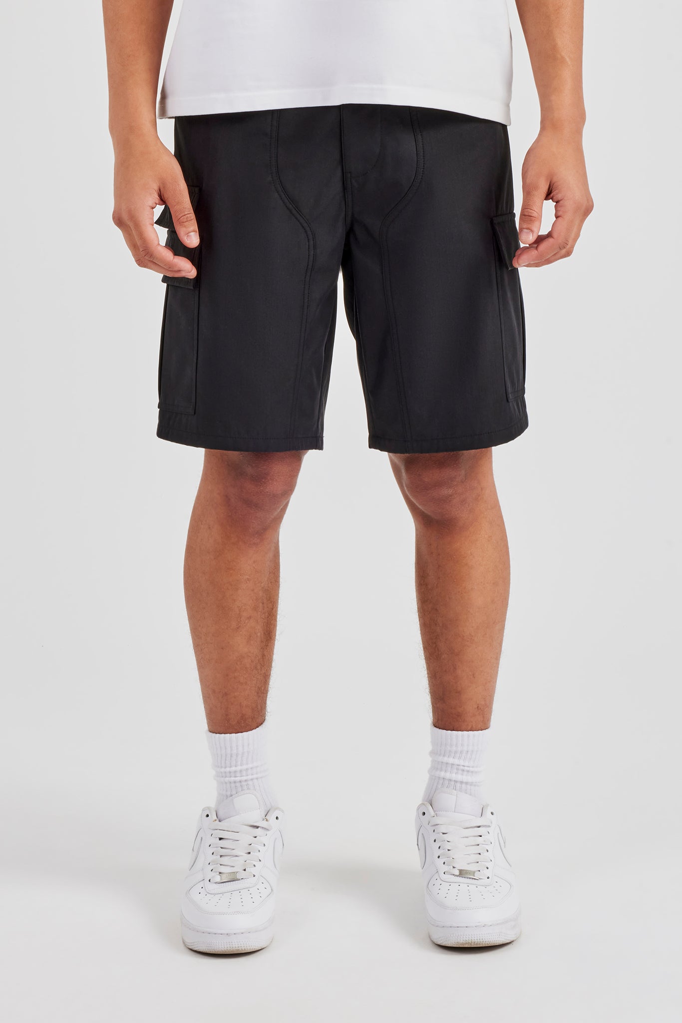 Nylon Cargo Short - Black
